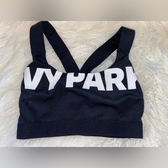 IVY PARK Black and White Sports Bra - Picture 4 of 7